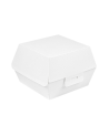 CAJA CARTÓN BLANCO ONDULADO HAMBURGUESA 14´4X13´6X9´2 cm (500