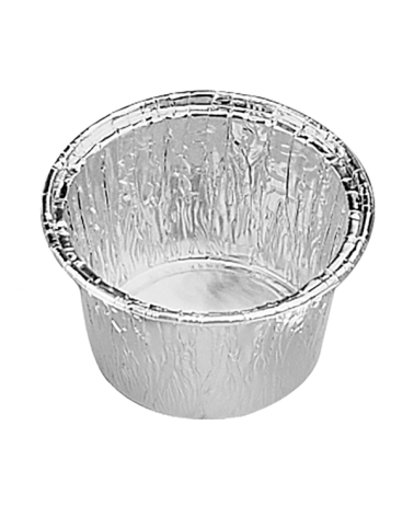 RECIPIENTES PASTELERÍA 120 ML Ø 8,5/7,6x3,9 CM ALUMINIO (4.800