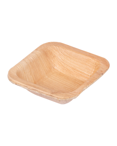 MINI BOL CUADRADO TARRINAS 'ARECA' 7x7 CM NATURAL ARECA (200