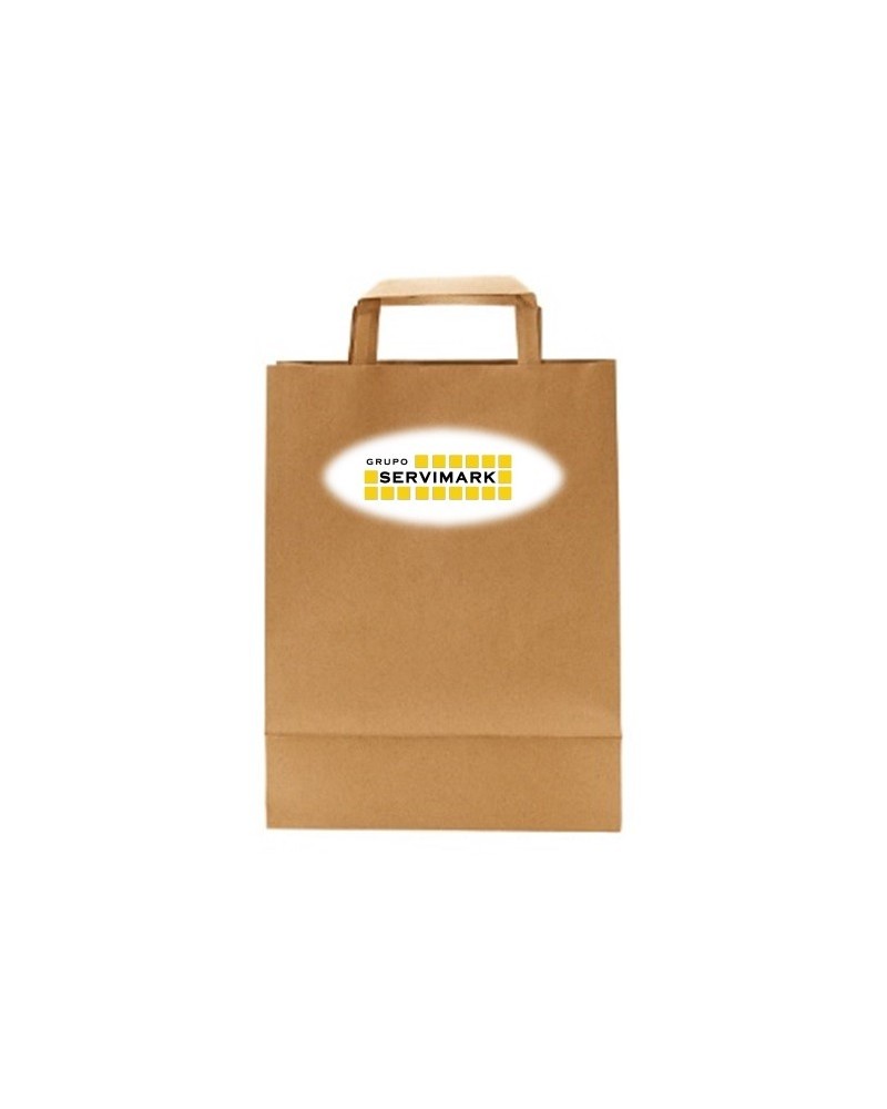 Bolsa de papel Kraft Asa Plan Personalizada 80gr 32x17x34cm