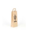 Bolsa de papel Kraft para vino Asa Plan Personalizada 80gr