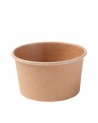 TARRINA CARTÓN KRAFT HELADO 240 ml 8 oz 9,4Ø X 5,5cm (1.000 Und