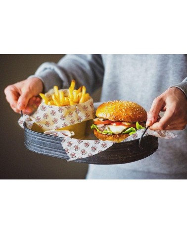 PAPEL ANTIGRASA PERSONALIZADO - 20.000 Und - 1 Tinta 40gr