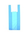 PAQUETE BOLSA CAMISETA 42X53 AZUL 70-80 % RECICLADO 50 micras 1
