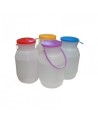 ENVASE (Lecheras) CON TAPA Y ASA 1 Litro (50 Und Caja)