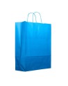 BOLSA DE PAPEL FONDEADO COLOR AZUL CELESTE - VARIAS MEDIDAS -