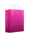 BOLSA DE PAPEL FONDEADO COLOR ROSA FUCSIA - VARIAS MEDIDAS -