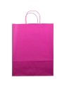 BOLSA DE PAPEL FONDEADO COLOR ROSA FUCSIA - VARIAS MEDIDAS -