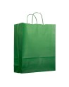 BOLSA DE PAPEL FONDEADO COLOR VERDE - VARIAS MEDIDAS - (250 und