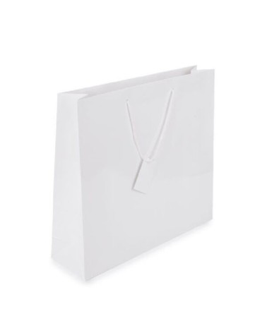 BOLSA LUJO ASA ALGODÓN 20x10x25 cm VARIOS COLORES Y TAMAÑOS -