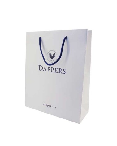 BOLSA LUJO ASA ALGODÓN 20x10x25 cm VARIOS COLORES Y TAMAÑOS -