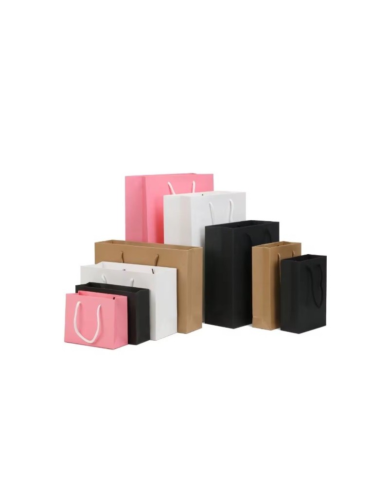 BOLSA LUJO ASA ALGODÓN APAISADA 41x12x33 cm VARIOS COLORES Y