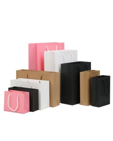 BOLSA LUJO ASA ALGODÓN APAISADA 41x12x33 cm VARIOS COLORES Y