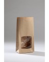 BOLSA FONDO CUADRADO KRAFT VENTANA 8+5X25 Cm (1.000 Und Caja)