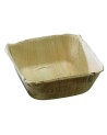 CUENCO DE HOJA DE PALMA CUADRADO 130 x 130 x 50 mm - 480 ml.