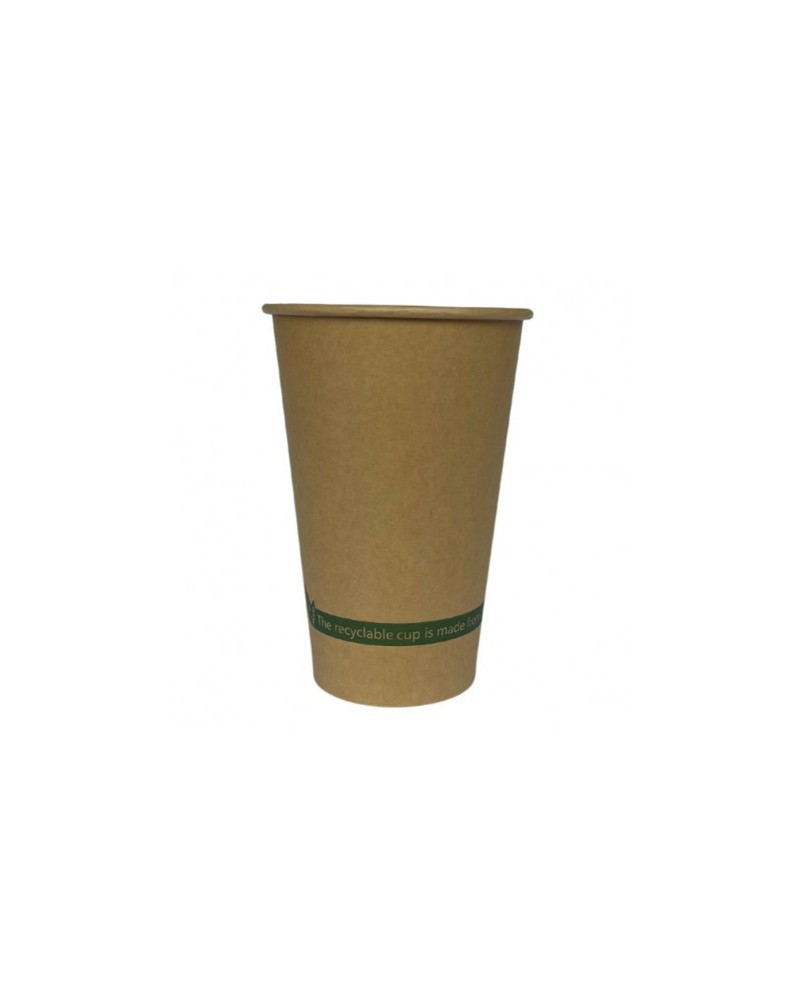 VASO CARTÓN KRAFT BIO 475 ml / 16 oz DE 90 mm BOCA (1.000 Und