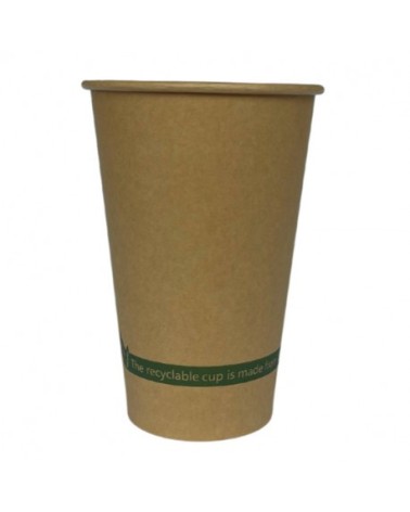 VASO CARTÓN KRAFT BIO 475 ml / 16 oz DE 90 mm BOCA (1.000 Und