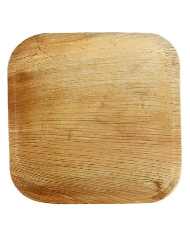 PLATO CUADRADO HOJA DE PALMA 11x11 Cm (240 Und/Caja)