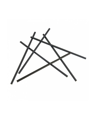 PAQUETE CAÑITA PAJITA RECTA PAPEL NEGRAS (BIODEGRADABLE) 6X20