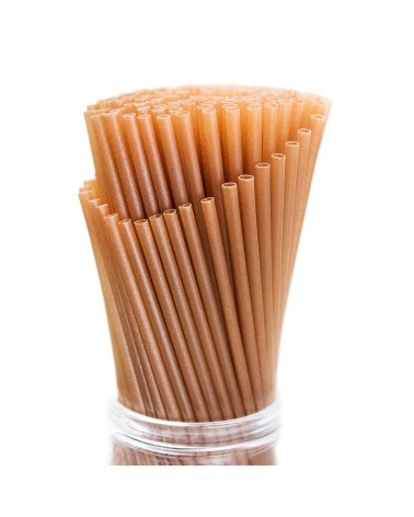 CAÑITAS PAJITA FIBRAS VEGETALES 8x240mm (3.500 Und Caja)