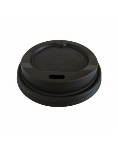 TAPA CON AGUJERO NEGRA PARA VASO 4 oz (1.000 Und Caja)