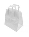 BOLSA PAPEL BLANCO 26+18x25 ASA PLANA (250 Und Caja)