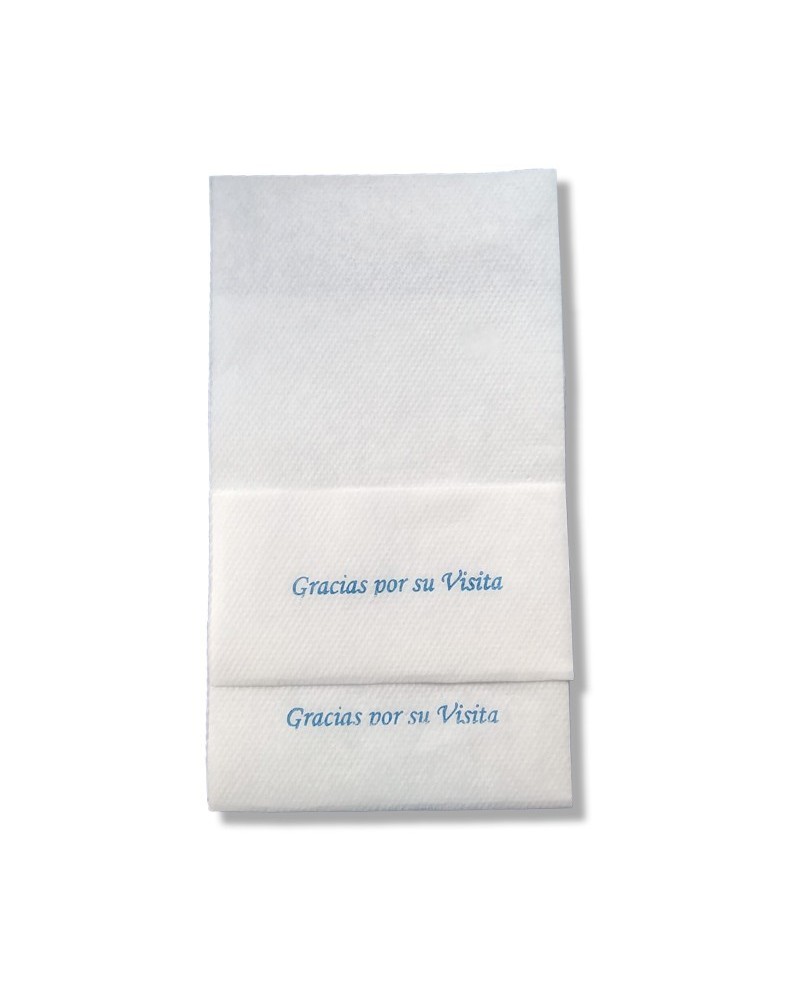 SERVILLETA BLANCA MINISERVICE 17x7 SULFITO "GRACIAS POR SU