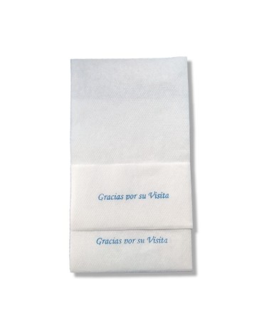 SERVILLETA BLANCA MINISERVICE 17x7 SULFITO "GRACIAS POR SU