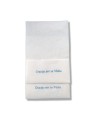 SERVILLETA BLANCA MINISERVICE 17x7 SULFITO "GRACIAS POR SU