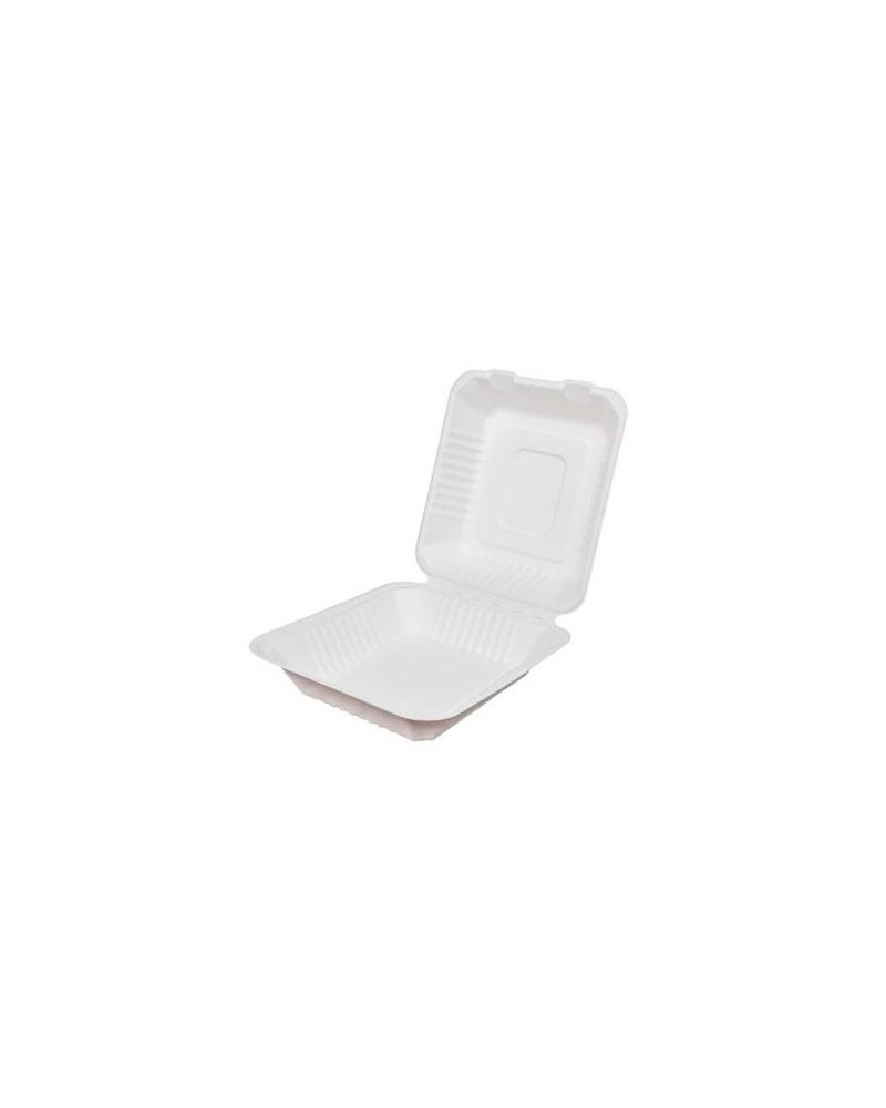 ENVASE CAJA MENU FIBRA MOLDEADA 22x20 Cm (200 Und Caja)