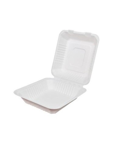 ENVASE CAJA MENU FIBRA MOLDEADA 22x20 Cm (200 Und Caja)
