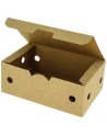 CAJA TAKE AWAY CARTON KRAFT BIO PLASTIC FREE 140 x 102 x 61 mm