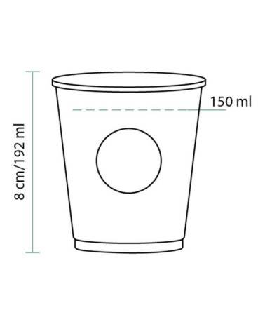 VASO CARTON "CUPMATIC" 150/192 ml SP6 (VA) EU MARKING REF.