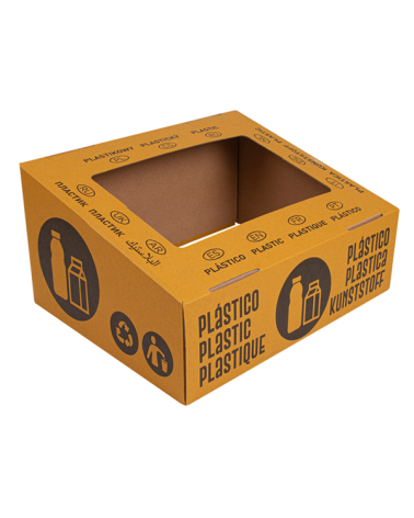 TAPA ENVASES 38,4x31,1x12CM AMARILLO (PACK 10 UNIDADES) REF