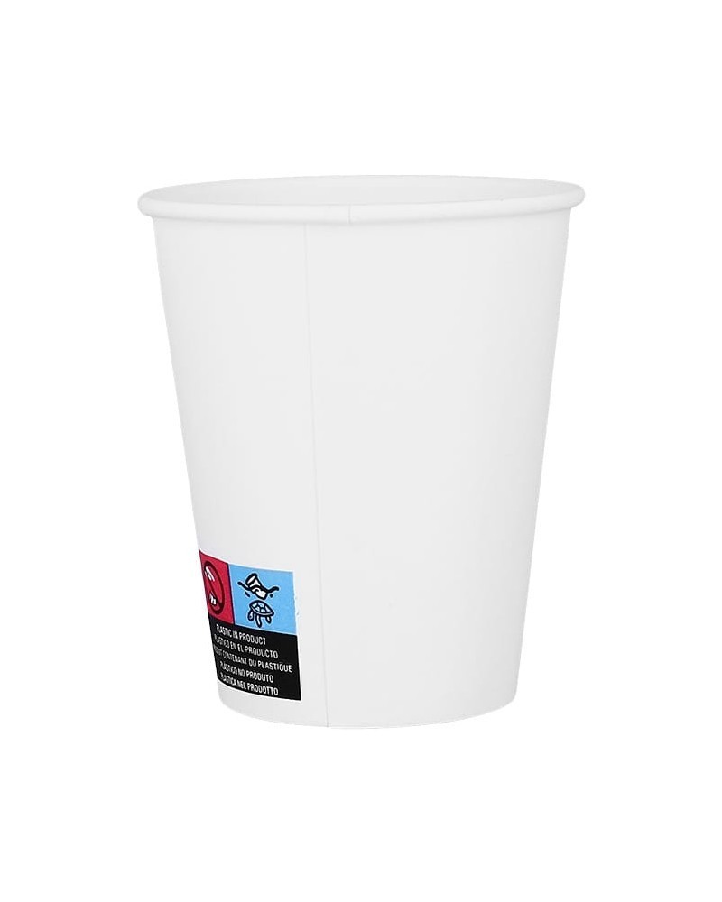 VASO PAPEL 8 oz-240 ml BLANCO REF. 