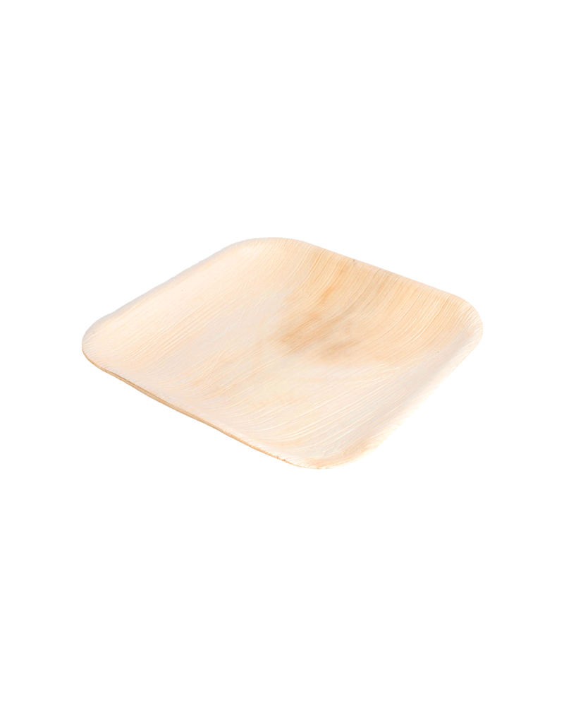 PLATO CUADRADO MADERA ARECA 180 x 180 mm REF. 