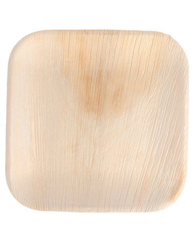 PLATO CUADRADO MADERA ARECA 180 x 180 mm REF. 