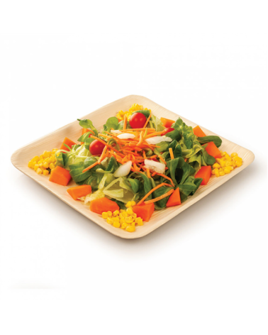 PLATO CUADRADO MADERA ARECA 180 x 180 mm REF. 