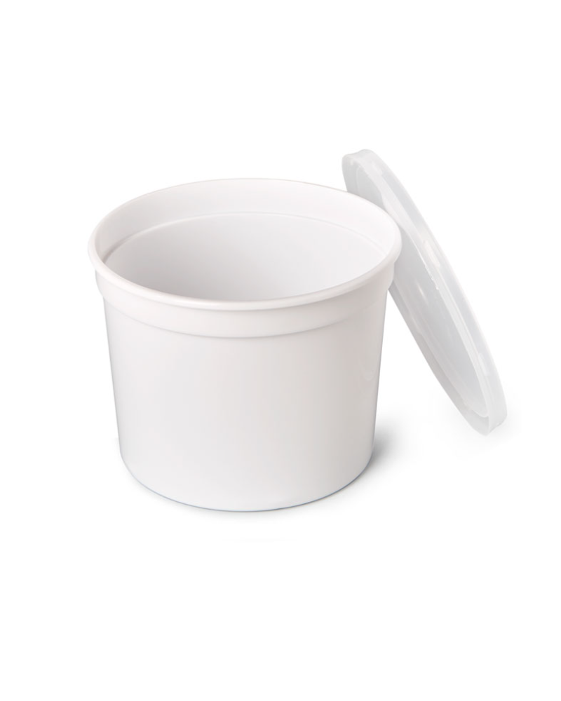 TARRINA PP INYECCION 750 ML BLANCA REF. 