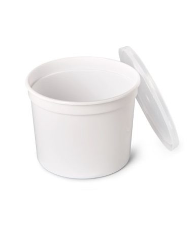 TARRINA PP INYECCION 750 ML BLANCA REF. 