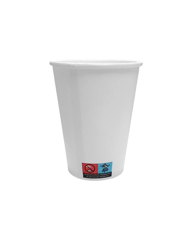 VASO CARTON BLANCO 240 ml 8 oz Ø 80 mm REF. 