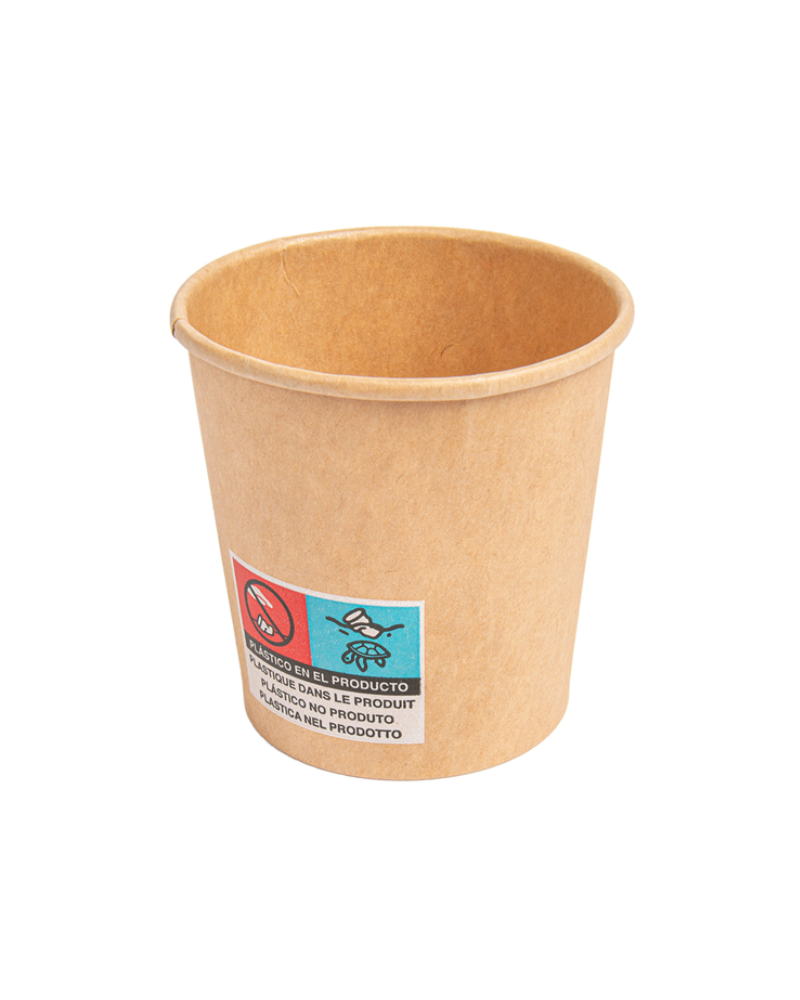 VASO CARTON KRAFT 120 ml 4 oz Ø 62 mm. REF. 