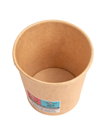 VASO CARTON KRAFT 120 ml 4 oz Ø 62 mm. REF. 