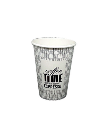 VASO CARTON "NEW COFFEE TIME" 240 ml 8 oz Ø 80 mm REF. 