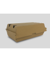 CAJA CARTÓN KRAFT MICRO HAMBURGUESA DOBLE 200 x 110 x 85 mm