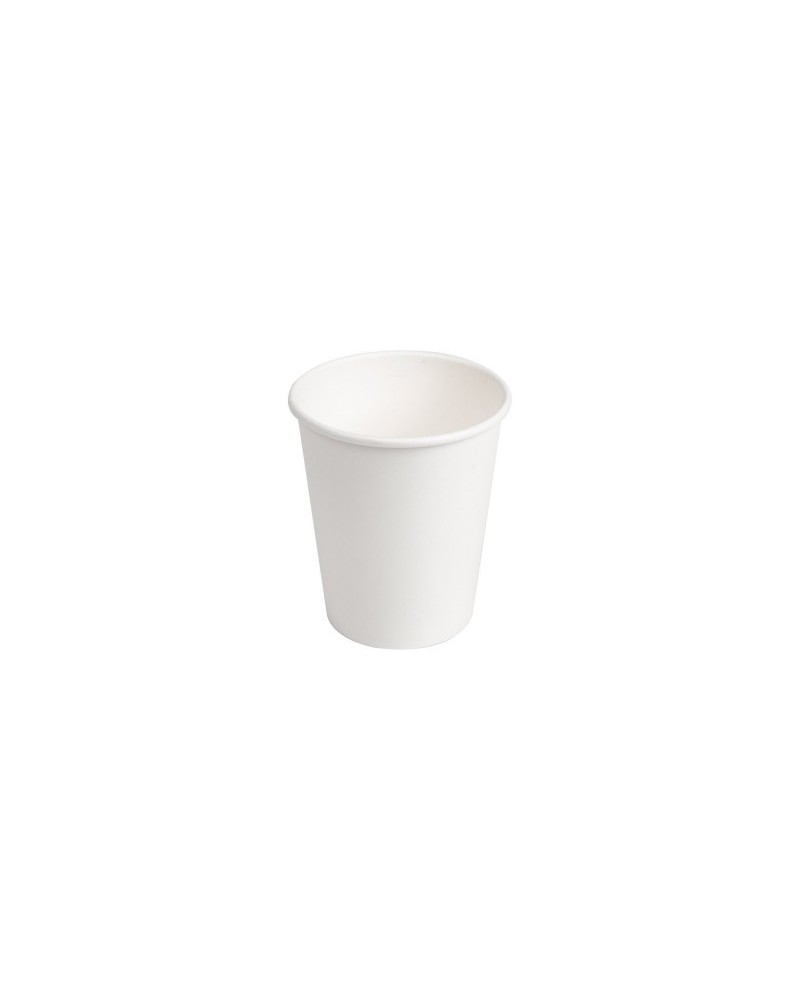 VASO PAPEL BLANCO PARA BEBIDAS 7,5 OZ o 220 Ml (1.000 Uds caja)