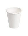 VASO PAPEL BLANCO PARA BEBIDAS 7,5 OZ o 220 Ml (1.000 Uds caja)