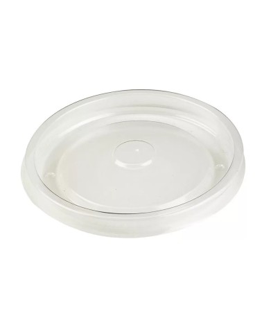 TAPA PLANA PP TRANSLUCIDA 100 mm (500 Und/CAJA)
