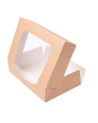 ENVASES SUSHI + VENTANA CAJA KRAFT CON VENTANA 17,5x12x4,5 CM