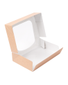 ENVASES SUSHI + VENTANA CAJA KRAFT CON VENTANA 17,5x12x4,5 CM